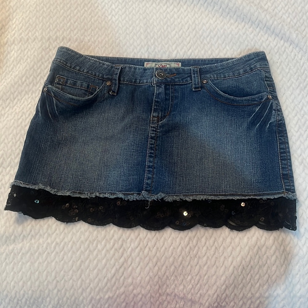 Blue Jean Mini Skirt